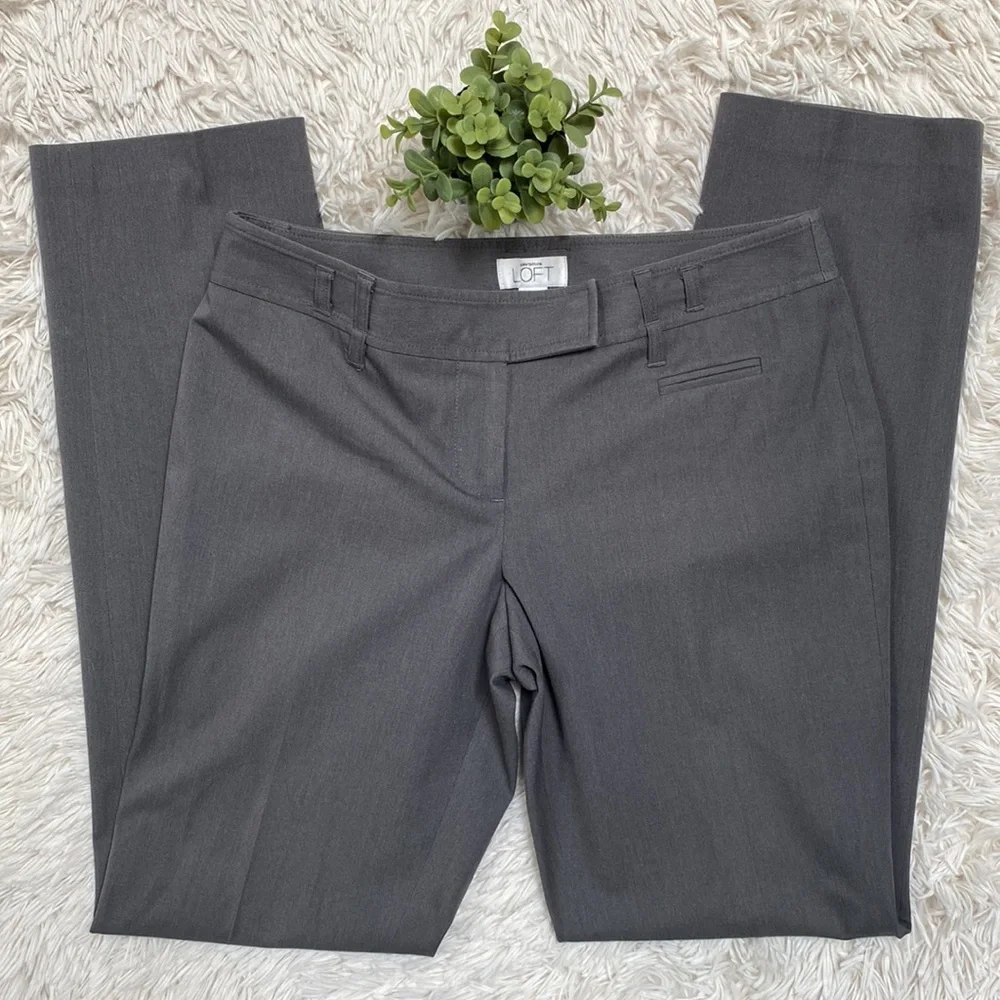 Loft Slim Dress Pants 💗 Gray - Picture 6 of 13